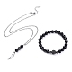 Kits de colliers avec pendentif et bracelets élastiques SJEW-JS01071-01-1