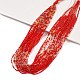 Transparent Gradient Color Glass Beads Strands GLAA-H021-01A-30-1