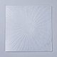 プラスチックエンボスフォルダー  凹凸エンボスステンシル  手工芸品の写真アルバムの装飾のため  太陽模様  150x150x2.5~3mm X-DIY-P007-C02-1