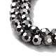 Chapelets de perles en verre électroplaqué EGLA-R042-6mm-06-2
