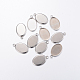 304 Stainless Steel Pendant Cabochon Settings STAS-H383-12P-3