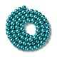 Umweltfreundliche runde Perlenstränge aus gefärbtem Glasperlen HY-A008-6mm-RB073-2