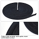 プラスチックシェーパー配管  綿布のアウトソーシング  服飾材料  ブラック  10mm  12ヤード/ロール DIY-WH0259-84B-4
