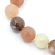 Synthetic Moonstone Round Beads Strands G-L108-12mm-03-1