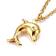 Дельфин подвеска ожерелья NJEW-JN03078-03-3