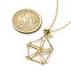 Stainless Steel Macrame Pouch Empty Stone Holder for Pendant Necklaces Making NJEW-TA00121-01-3