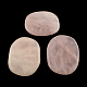 Piedra de palma de cuarzo rosa natural ovalada G-R270-55-1