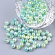 Cuentas de perlas de imitación de plástico ABS del arco iris OACR-Q174-5mm-03-1