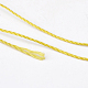 ポリエステル糸  カスタム織りジュエリー作りのために  ゴールド  0.25mm  約700m /ロール NWIR-K023-0.25mm-07-2