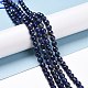 Dyed Natural Lapis Lazuli Beads Strands G-E571-16A-2