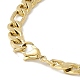 Placage sous vide 304 bracelet chaînes figaro en acier inoxydable pour hommes femmes STAS-E001-07G-3