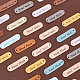 ARRICRAFT 60Pcs 10 Colors Imitation Leather Label Tags PURS-AR0001-01-5