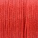 平らなワックス糸ストリング  マイクロマクラメコード  革縫い用  レッド  0.8mm  約109.36ヤード（100m）/ロール YC-P003-A11-3