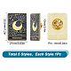 Sunnyclue 5 piezas 5 estilo moda tarot tarjeta esmalte pines JEWB-SC0001-20-2