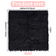 BENECREAT Black Faux Fur Fabric 15.7x15.7 Inch Soft Plush Shaggy Squares Pre-Cut Craft Fur Fabric for Costumes DIY-WH0032-91B-2