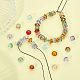 Chgcraft 280 pièces 2 styles assortis de perles de verre à disque de couleurs mélangées GLAA-CA0001-49-4