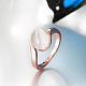 Los anillos de dedo del ojo de gato de aleación de estaño elegantes para las mujeres RJEW-BB10554-6A-4