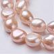 Natural Cultured Freshwater Pearl Beads Strands PEAR-P002-46-3