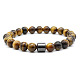 Bracelets extensibles en perles d'oeil de tigre naturels pour femmes EQ9496-1-1