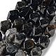 Natural Black Rutilated Quartz Beads Strands G-C182-18-02-1