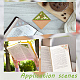 NBEADS 4 Pcs 4 Styles Embroidered Corner Bookmarks FIND-OC0002-34-7