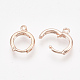 Brass Hoop Earrings KK-Q675-52RG-2
