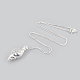 925 Sterling Silver Cage Pendant Necklaces NJEW-S415-12-3