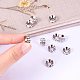 PandaHall Elite 10 Pieces 10mm Platinum Round Crystal Rondelle Spacer Beads Clear Czech Rhinestone for Jewelry Making RB-PH0001-09P-4