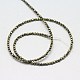 Chapelets de perles de pyrite naturelle  G-L031-2mm-03-3