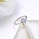 Adjustable 925 Sterling Silver Cubic Zirconia Finger Rings RJEW-BB20784-6-3