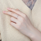 Shegrace 925 anello in argento sterling placcato rodio JR727A-03-2