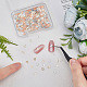 OLYCRAFT 600pcs 12 Styles Butterfly Nail Art Decorations Brass Resin Fillers Butterfly Nail Art Accessories Mini Nail Art Charm for DIY Crafts Manicure Decoration - Gold/Silver with Rose Gold Back MRMJ-OC0003-31-3