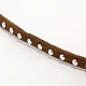 Silver Aluminum Studded Faux Suede Cord LW-D004-02-S-2