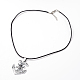 Alloy Helm Pendant Necklaces for Women X-NJEW-L401-37P-3