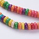 Synthetic Turquoise Beads Strands G-E456-33G-3X6mm-3