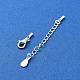 925 Sterling Silver Curb Chain Extender STER-G039-01A-S-2