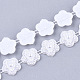 Hilo de guirnalda de cuentas de perlas de imitación de plástico abs AJEW-S073-15-1