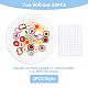 SUPERFINDINGS 26Pcs 13 Styles Opaque Resin Fruits Decoden Cabochons CRES-FH0001-12-2