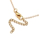 Brass Pendant Necklaces & Paperclip Chain Necklaces Sets NJEW-JN03027-8