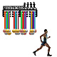 Спортивная тема железная вешалка для медалей настенная стойка для дисплея ODIS-WH0055-091-7