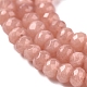 Chapelets de perles en rondelles en jade de Malaisie naturel teint G-E316-2x4mm-42-8