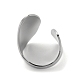 304 anello a polsino aperto in acciaio inossidabile RJEW-Q775-01P-2