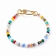 Laiton micro pavé clair zircone cubique pendentif colliers et bracelets ensembles de bijoux SJEW-JS01189-3