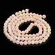 Chapelets de perles en verre craquelé peint X1-DGLA-R053-03E-3