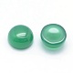Natürliche grüne Onyx-Achat-Cabochons G-P393-R05-6mm-2