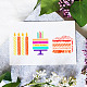 Прозрачные штампы для многослойного торта на день рождения Globleland для скрапбукинга своими руками DIY-WH0372-0018-2