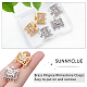SUNNYCLUE 1 Box 6 Sets 2 Colors Necklace Layering Clasps Layered Necklace Clasp Rhinestone Filigree Clasps Necklace Connectors for Multiple Necklaces Jewellry Making Women DIY Stackable Chains Crafts KK-SC0002-98-3