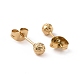Ion Plating(IP) 304 Stainless Steel Ball Stud Earrings for Women EJEW-C038-01G-2