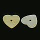Natural Yellow Shell Heart Beads SSHEL-J010-08-2