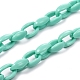 (venta de fábrica de fiestas de joyería) collares de cadena de cable de acrílico personalizados NJEW-JN02898-02-3